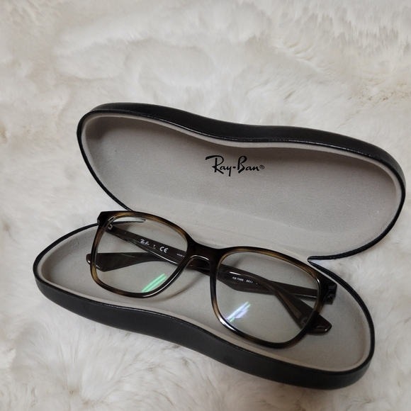 Ray Ban Eyeglasses Frames RB7066 OPTICS Polished Havana Tortoiseshell  Brown - Picture 11 of 11